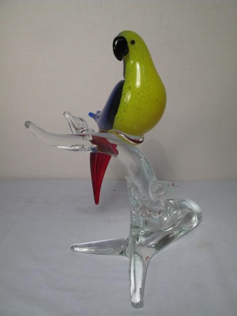 Murano art glass multicolor parrot 16c3c0