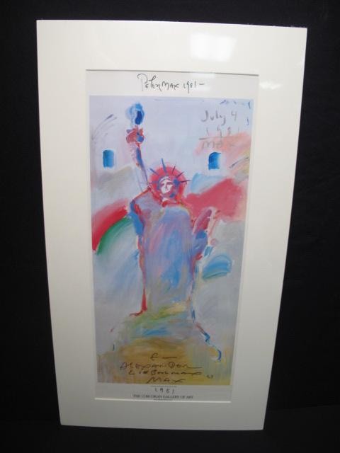 Peter max signed poster print  16c3c6