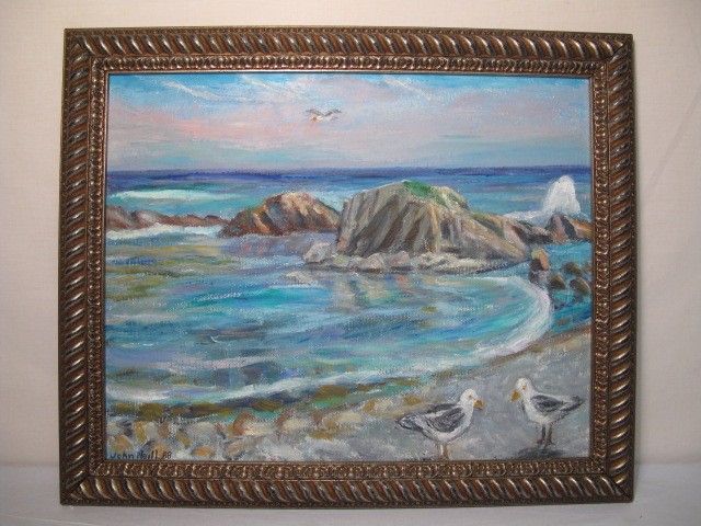 20th century oil painting on board