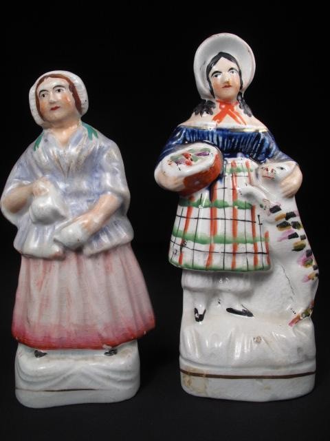 19th century Staffordshire figurines.