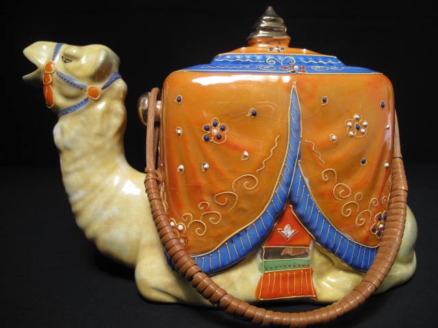 Colorful figural teapot in the 16c429