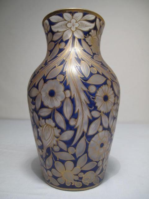 Unsigned cameo glass vase attributed