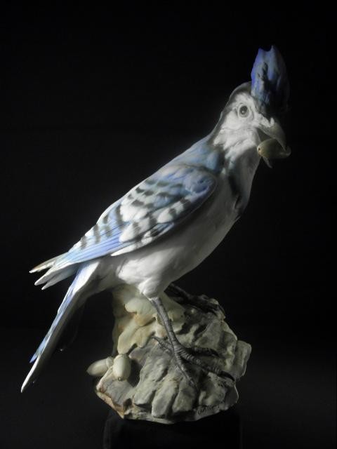 Tay Bisque figure of a Blue Jay.