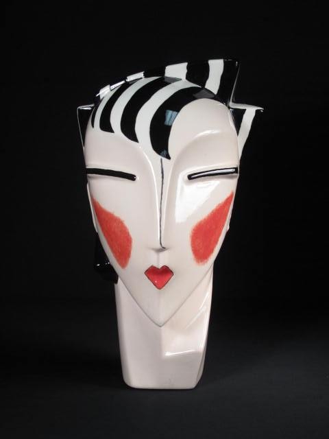 Exotic angular hand painted ceramic 16c4b6