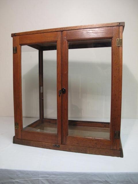 Antique wood & glass store display