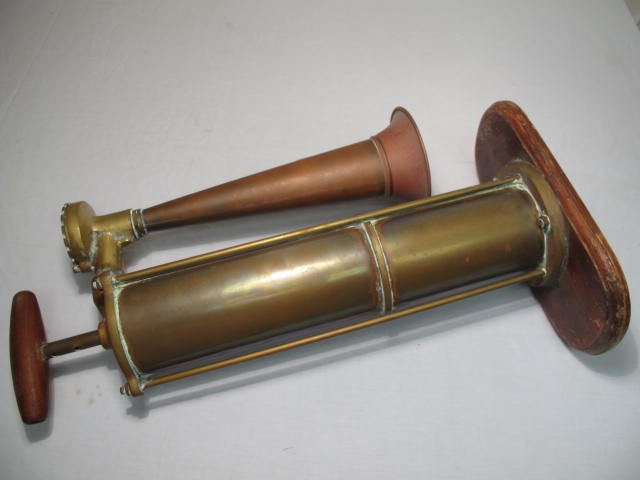 Tyfon brass nautical ship foghorn.