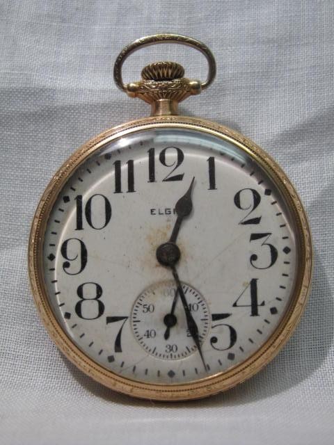 Elgin open face large Arabic numeral 16c506