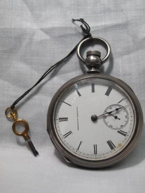 Size 18 key wind pocket watch with American