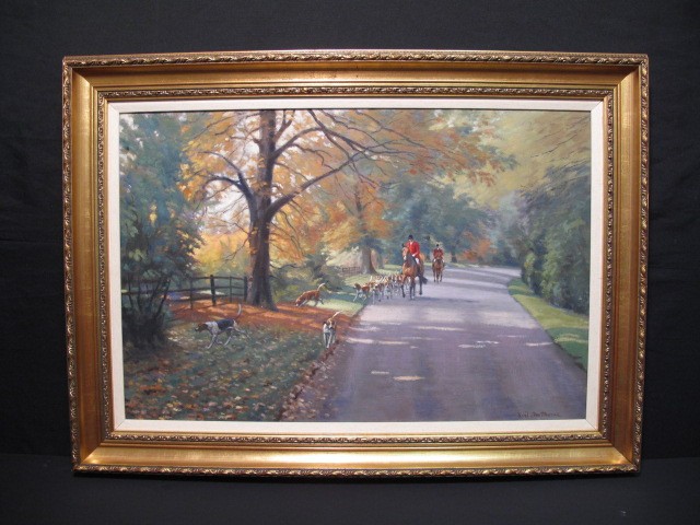 Neil Cawthorne oil on canvas painting: