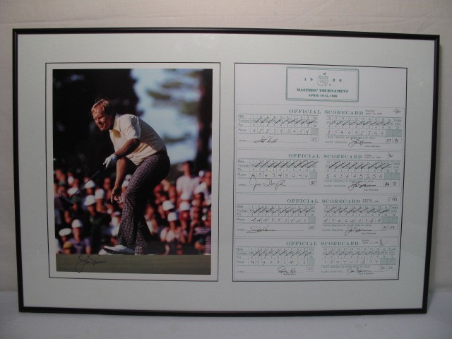 Framed Jack Nicklaus photograph 16c565