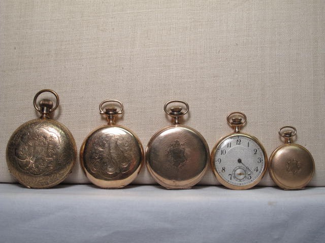 Lot of five pocket watches Includes 16c59c