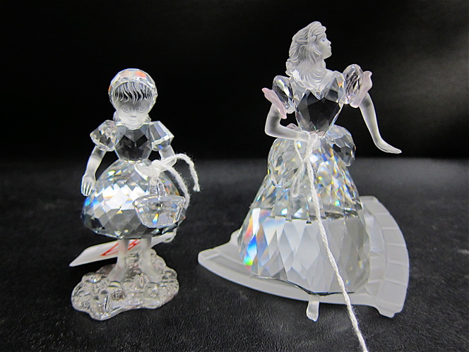 TWO SWAROVSKI CRYSTAL FIGURINES  16f318