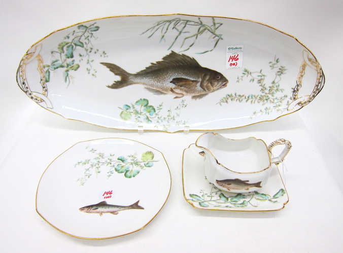 TWELVE PIECE TRESSEMANES & VOGT LIMOGES