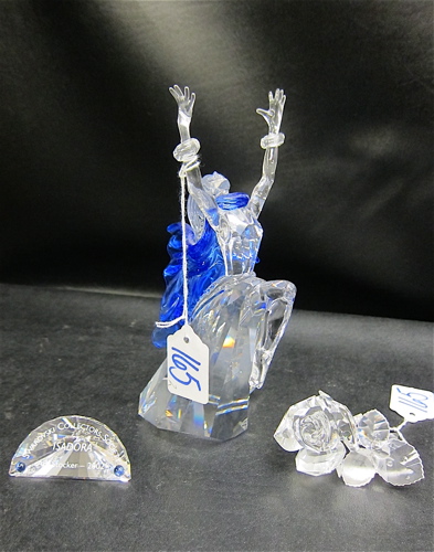 TWO SWAROVSKI CRYSTAL FIGURINES: