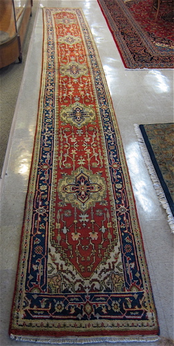 HAND KNOTTED ORIENTAL LONG RUG 16f3b3