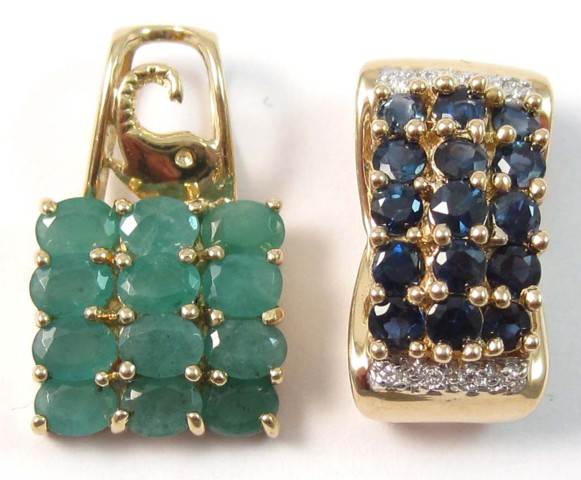 TWO FOURTEEN KARAT GOLD PENDANTS