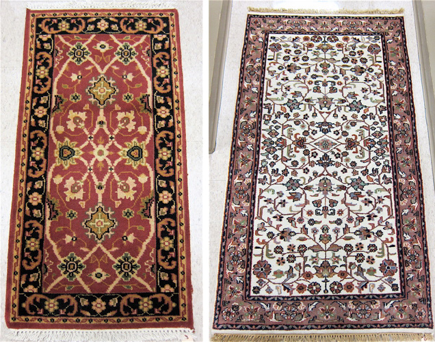 TWO HAND KNOTTED ORIENTAL AREA 16f3f2