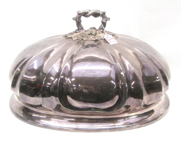 LARGE SILVER PLATED ROAST COVER  16f406