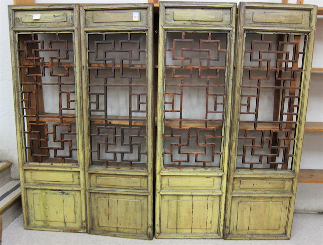 A SET OF FOUR WOOD PANELS Chinese 16f407