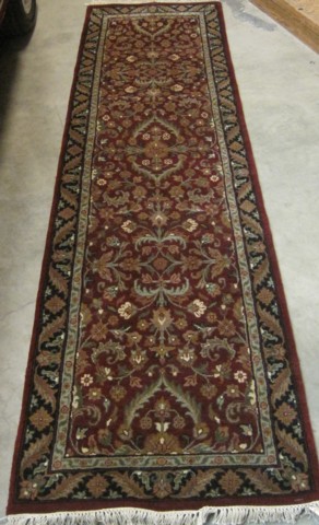 HAND KNOTTED ORIENTAL HALL RUG 16f41f