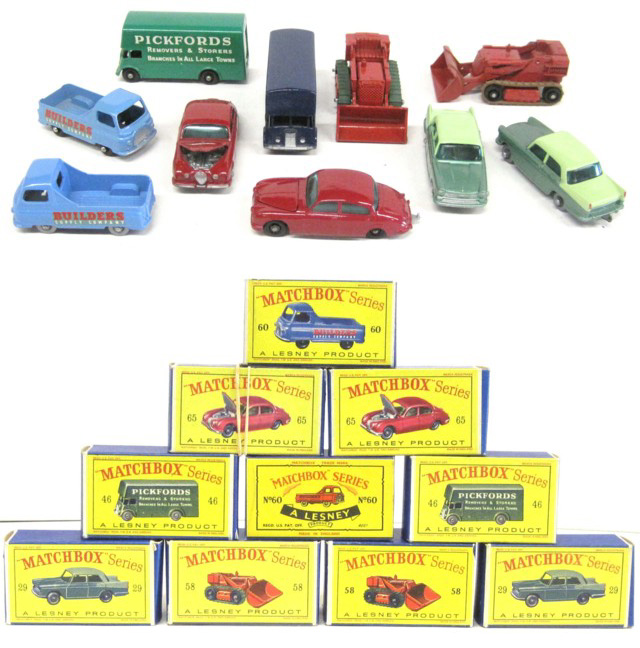 TEN MATCHBOX TOY VEHICLES including 16f463