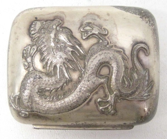 CHINESE EXPORT SILVER COVERED SOAP