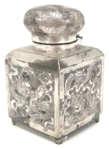 CHINESE EXPORT SILVER INK WELL 16f47a