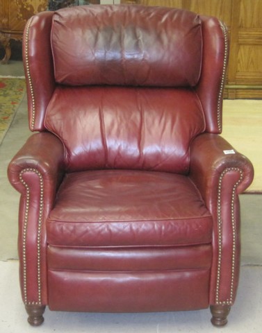 RED LEATHER RECLINER Alexander Taylor