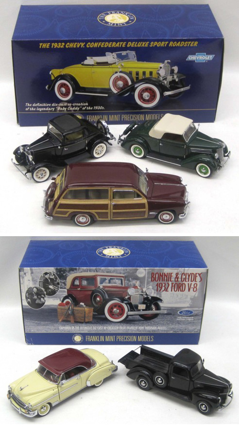 EIGHT FRANKLIN MINT SCALE MODEL COLLECTOR