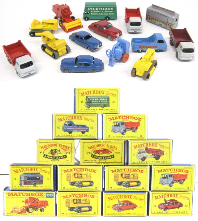 FOURTEEN MATCHBOX TOY VEHICLES including