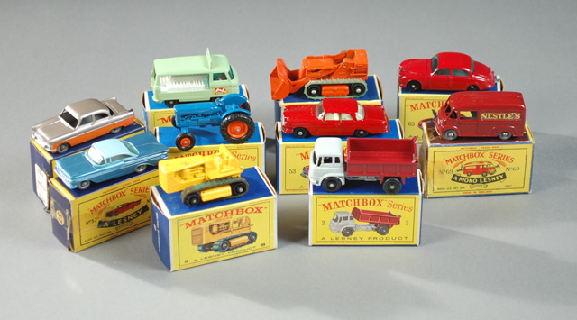 TEN MATCHBOX TOY VEHICLES including