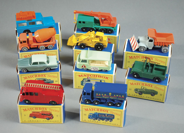 TEN MATCHBOX TOY VEHICLES including