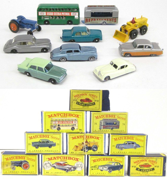 TEN MATCHBOX TOY VEHICLES including