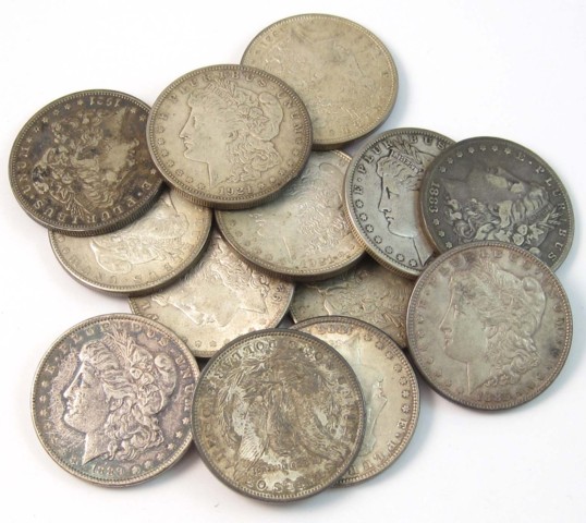 COLLECTION OF THIRTEEN U.S. SILVER