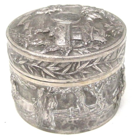 CHINESE EXPORT SILVER COVERED BOX 16f557