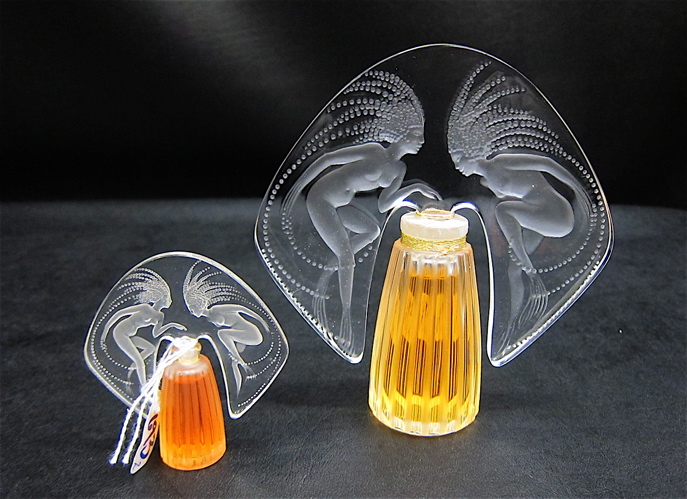 SET OF TWO LALIQUE ONDINES  16f59b