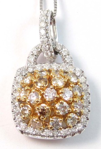 DIAMOND AND WHITE GOLD PENDANT 16f595