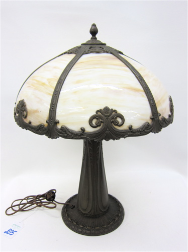 AN AMERICAN TABLE LAMP fitted with