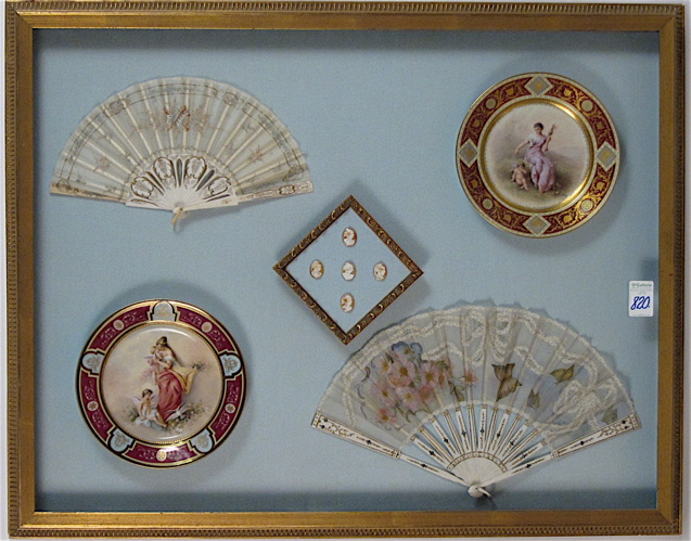 A FRAMED COLLECTION of two French 16f61a