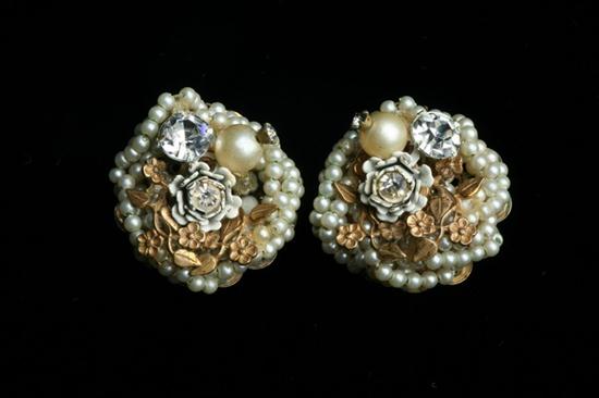 MIRIAM HASKELL FAUX PEARL AND RHINESTONE