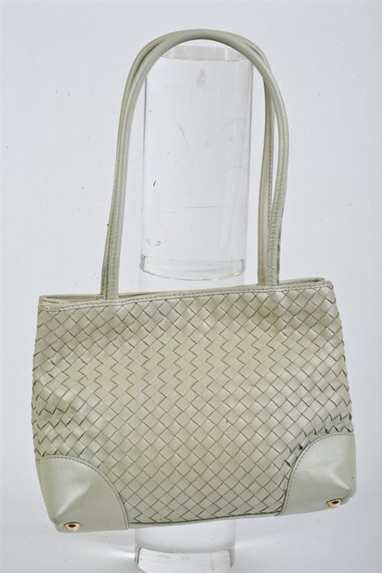 BOTTEGA VENETA CREAM WOVEN LEATHER 16f6df