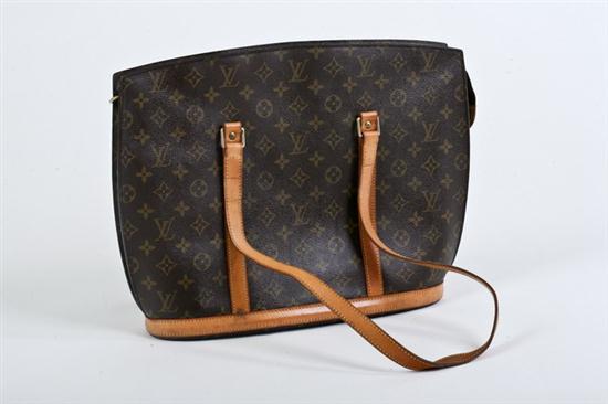 LOUIS VUITTON BABYLONE LEATHER HANDBAG.