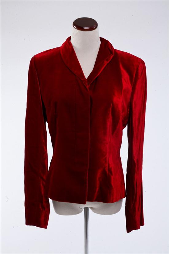 TOM FORD FOR GUCCI RED VELVET BLAZER 16f743