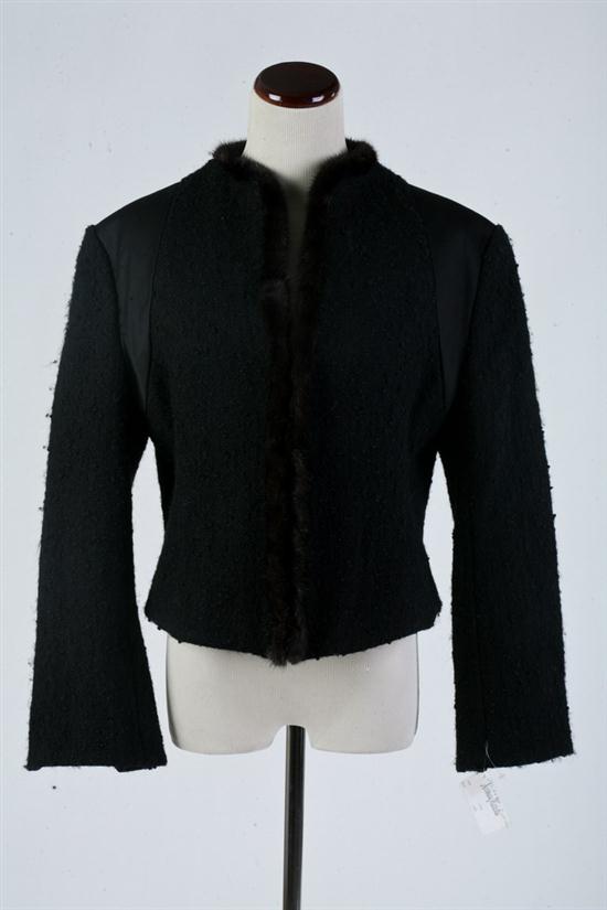 DOUGLAS HANNANT BLACK FUR TRIMMED 16f74f