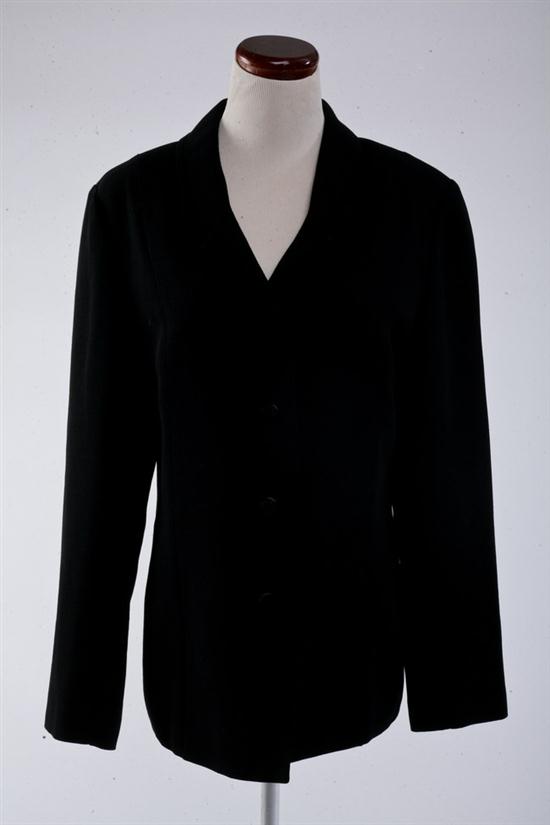 CHANEL BLACK WOOL JACKET. Fall. Single