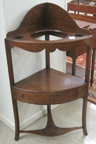 FEDERAL MAHOGANY CORNER WASHSTAND