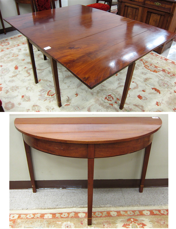 FEDERAL MAHOGANY THREE PART DINING 16f7ff