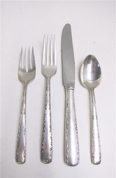 FORTY-FOUR PIECE GORHAM STERLING FLATWARE