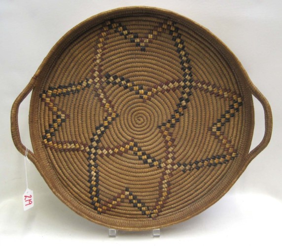 THOMPSON RIVER INDIAN ROUND BASKET 16f84a