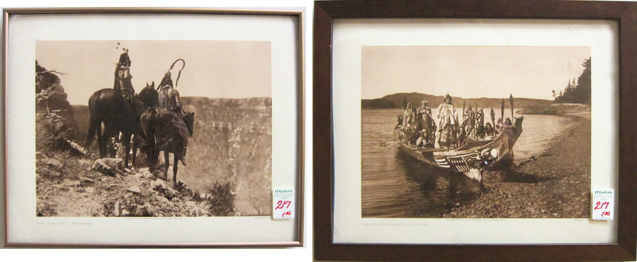 TWO LITHOGRAPHS of the photographs